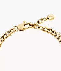 Sutton Gold-Tone Stainless Steel Heart Bracelet