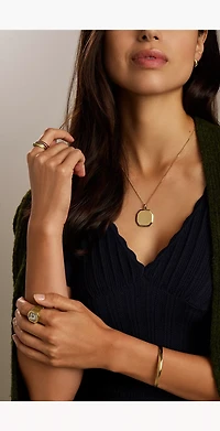 Harlow Gold-Tone Stainless Steel Pendant Necklace