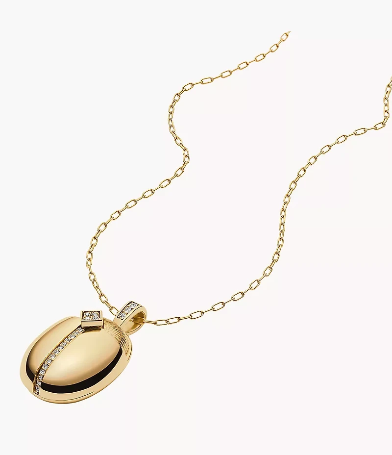 Sutton Scarab Gold-Tone Stainless Steel Pendant Necklace