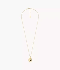 Sutton Scarab Gold-Tone Stainless Steel Pendant Necklace