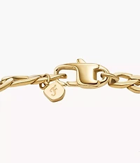 Ellis Gold-Tone Stainless Steel ID Bracelet