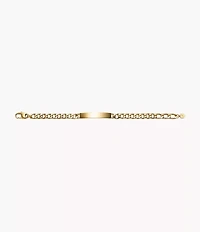 Ellis Gold-Tone Stainless Steel ID Bracelet