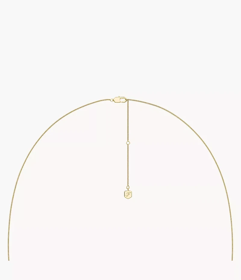 Sutton The Flower Collection Gold-Tone Stainless Steel Pendant Necklace