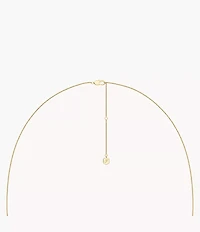 Sutton The Flower Collection Gold-Tone Stainless Steel Pendant Necklace