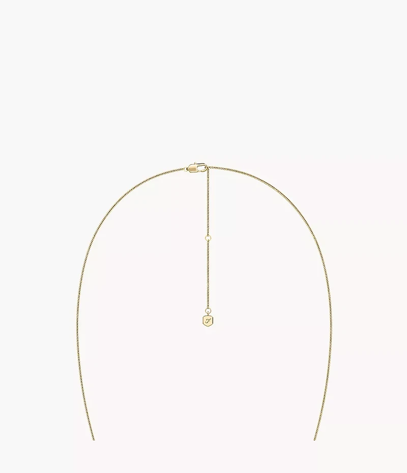 Sutton The Flower Collection Gold-Tone Stainless Steel Pendant Necklace