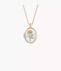 Sutton The Locket Collection White Mother-of-Pearl Pendant Necklace