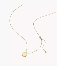 Ellis Gold-Tone Stainless Steel Pendant Necklace