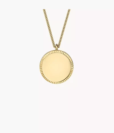 Ellis Gold-Tone Stainless Steel Pendant Necklace