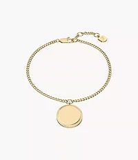 Ellis Gold-Tone Stainless Steel Chain Bracelet