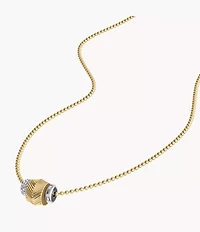 Harlow Rondelles Two-Tone Stainless Steel Station Necklace
