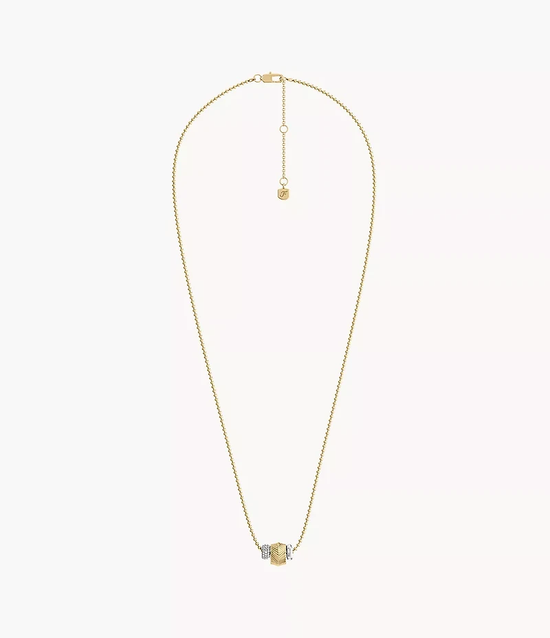 Harlow Rondelles Two-Tone Stainless Steel Station Necklace