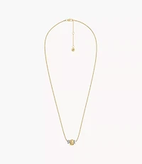 Harlow Rondelles Two-Tone Stainless Steel Station Necklace