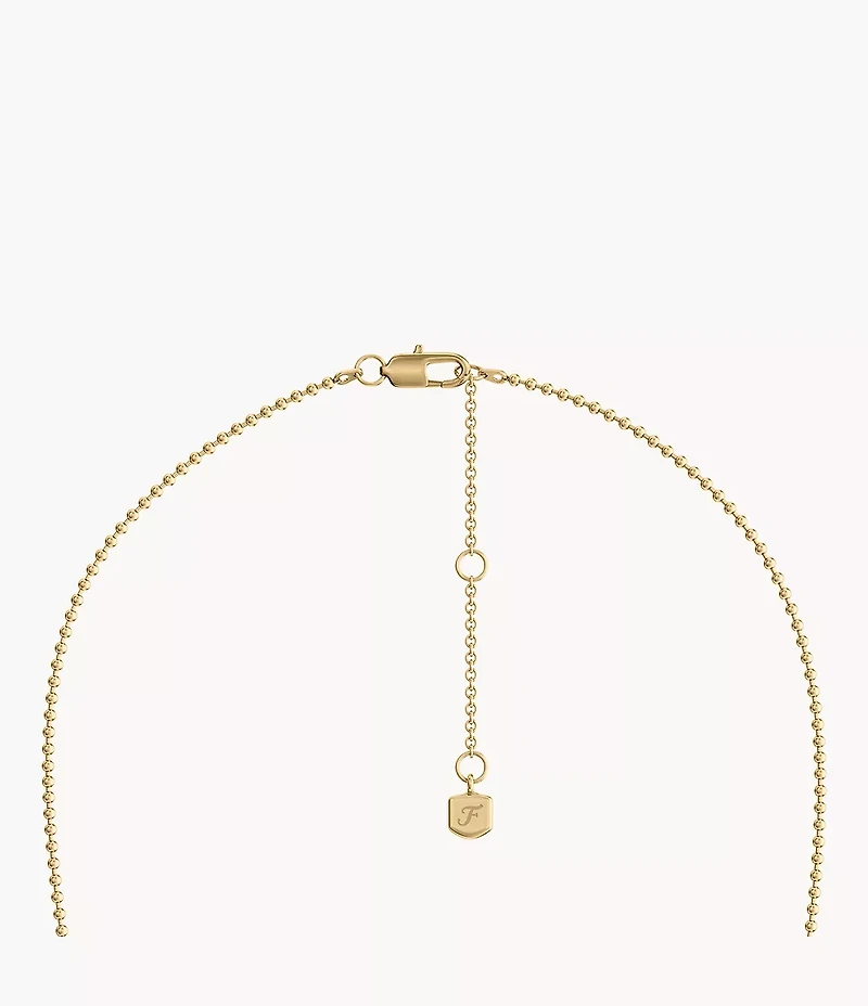 Harlow Rondelles Two-Tone Stainless Steel Station Necklace