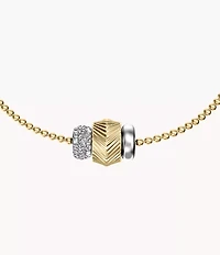 Harlow Rondelles Two-Tone Stainless Steel Station Bracelet