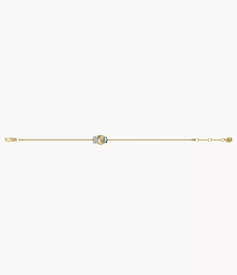 Harlow Rondelles Two-Tone Stainless Steel Station Bracelet