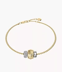 Harlow Rondelles Two-Tone Stainless Steel Station Bracelet