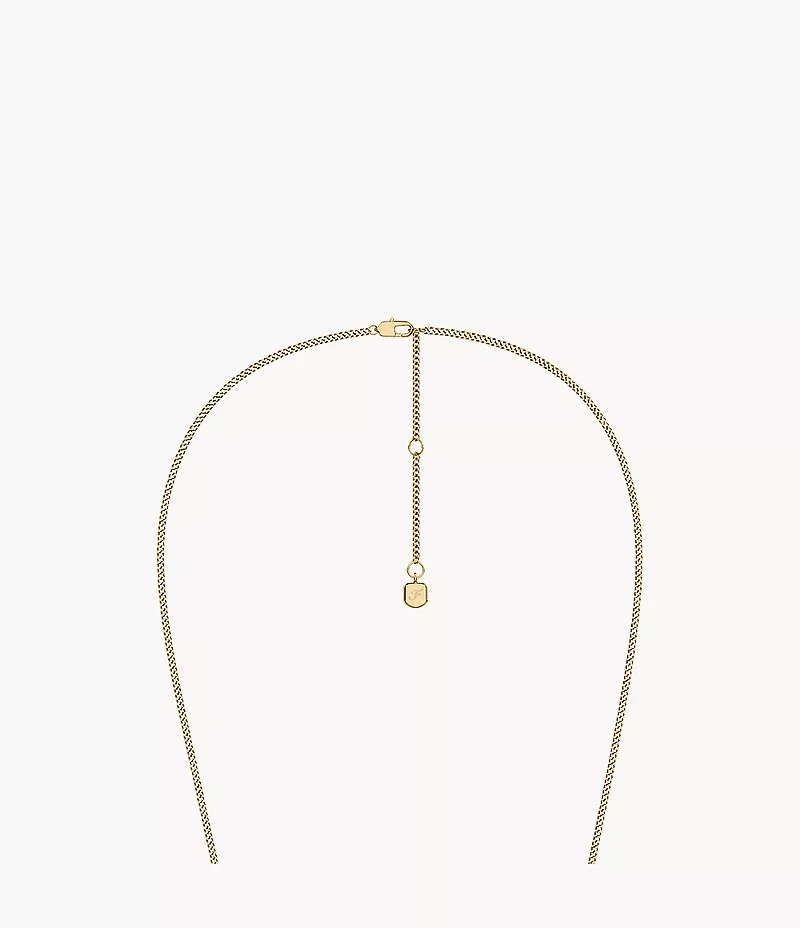Raquel Glitz White Mother-of-Pearl Spinning Pendant Necklace