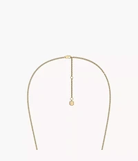 Raquel Glitz White Mother-of-Pearl Spinning Pendant Necklace