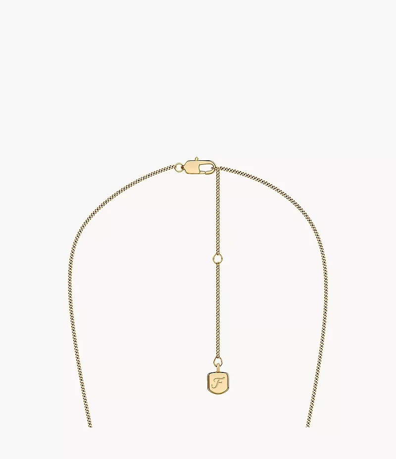 Raquel Glitz White Mother-of-Pearl Pendant Necklace