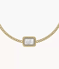 Raquel Glitz White Mother-of-Pearl Station Bracelet