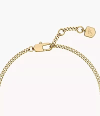 Raquel Glitz White Mother-of-Pearl Station Bracelet