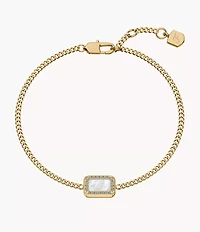 Raquel Glitz White Mother-of-Pearl Station Bracelet