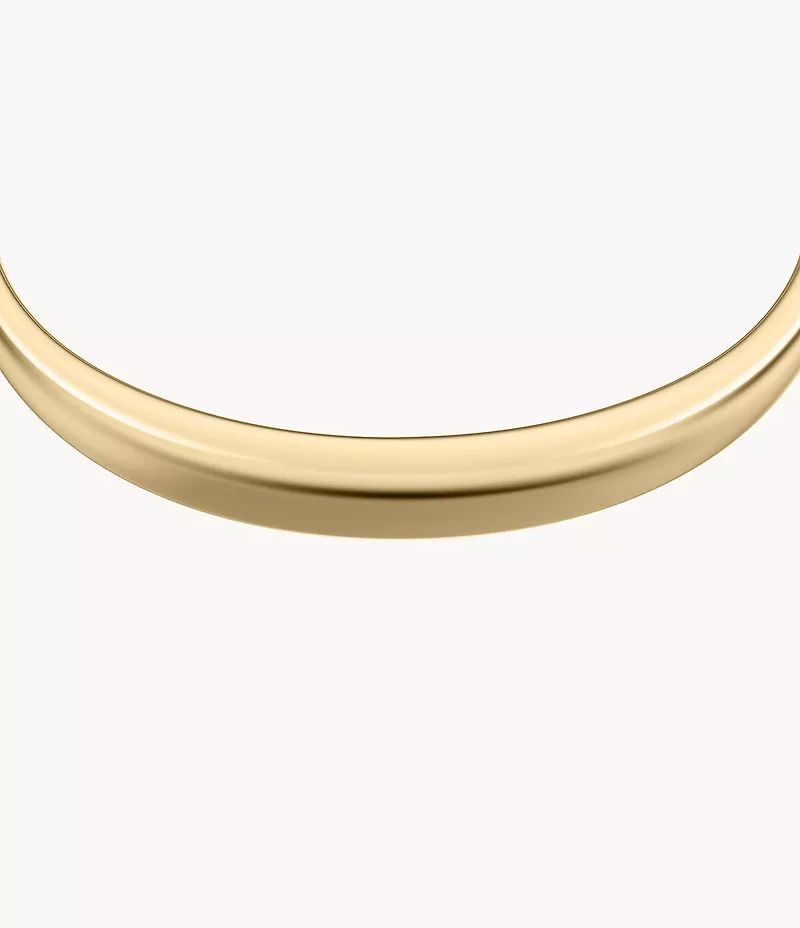 Ellis Domed Collection Gold-Tone Stainless Steel Bangle Bracelet