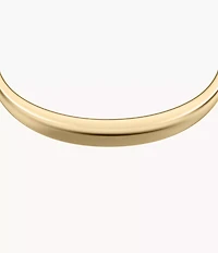 Ellis Domed Collection Gold-Tone Stainless Steel Bangle Bracelet