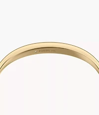 Ellis Domed Collection Gold-Tone Stainless Steel Bangle Bracelet