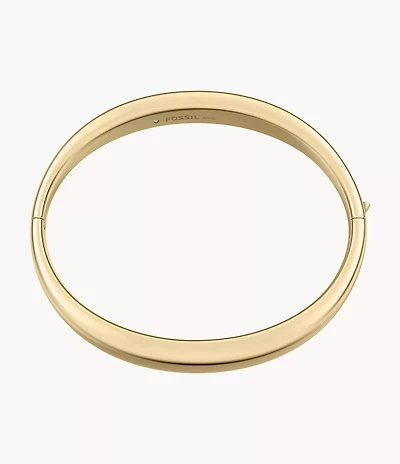 Ellis Domed Collection Gold-Tone Stainless Steel Bangle Bracelet