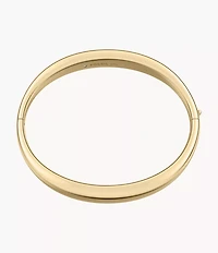 Ellis Domed Collection Gold-Tone Stainless Steel Bangle Bracelet