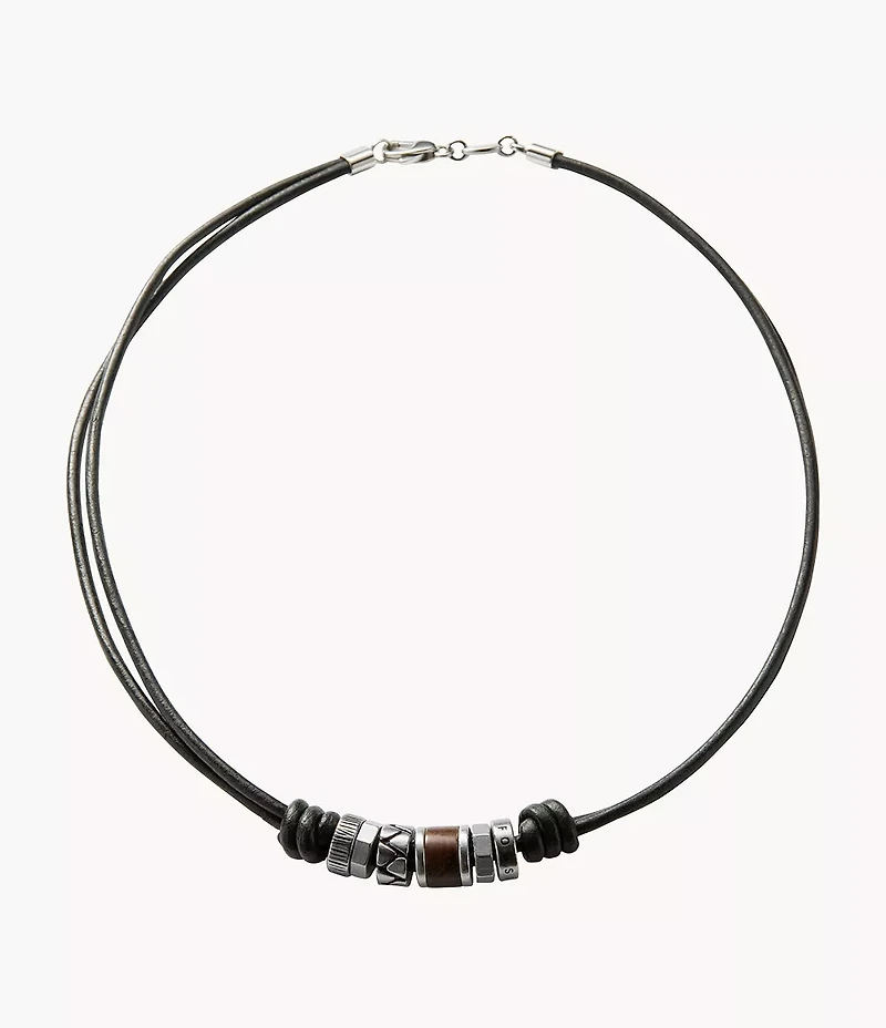 Bronson Black Rondell Necklace