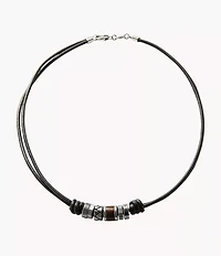 Bronson Black Rondell Necklace