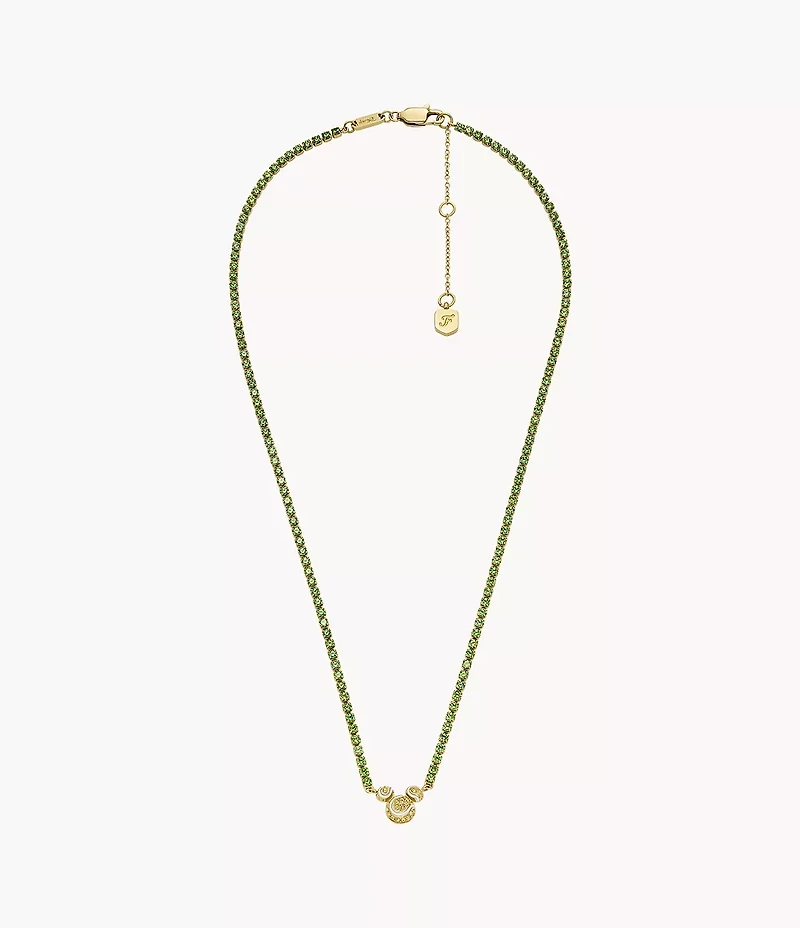 Disney Fossil Mickey Mouse Special Edition Crystal Tennis Necklace