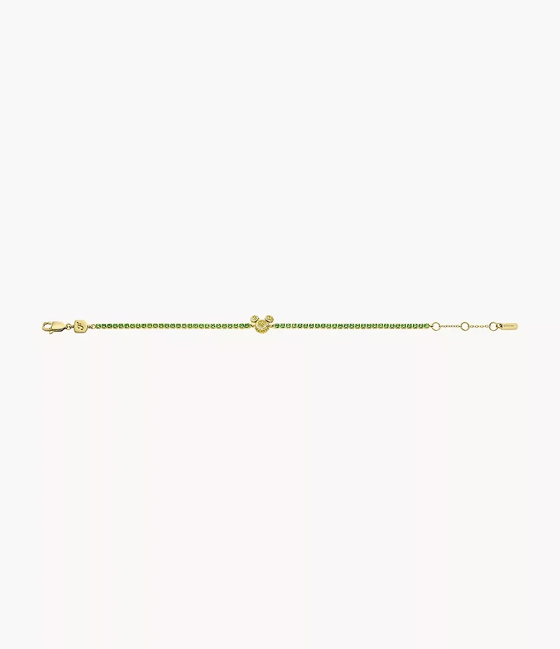Disney Fossil Mickey Mouse Special Edition Crystal Tennis Bracelet