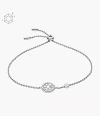 Sterling Mother-of-Pearl Sterling Silver Station Bracelet