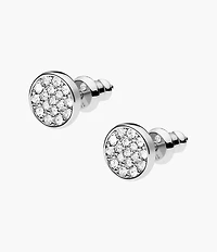 Silver-Tone Brass Earrings