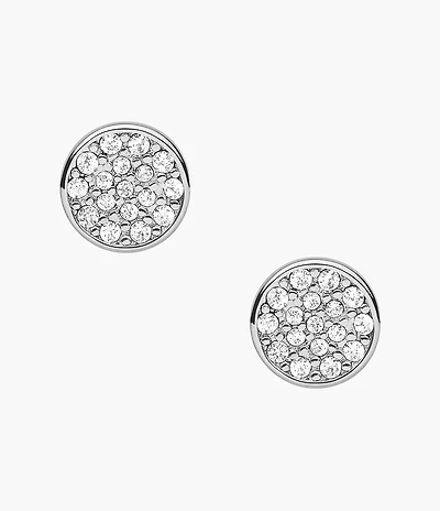 Silver-Tone Brass Earrings