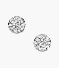 Silver-Tone Brass Earrings