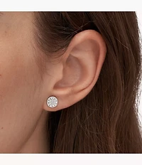 Silver-Tone Brass Earrings