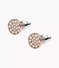 Rose Gold-Tone Brass Earrings