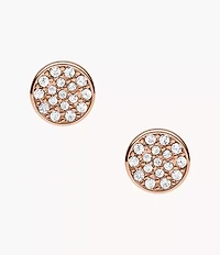 Rose Gold-Tone Brass Earrings