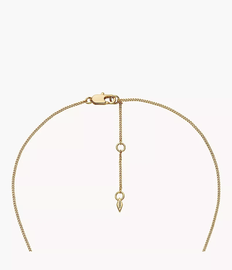 Hazel Night Sky Gold-Tone Brass Moon & Star Pendant Necklace