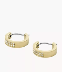 Gold-Tone Stainless Steel Hoop Earrings