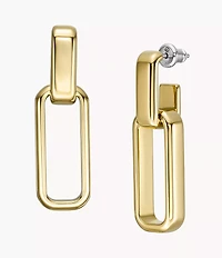 Archival Core Essentials Gold-Tone Stainless Steel Drop Earrings