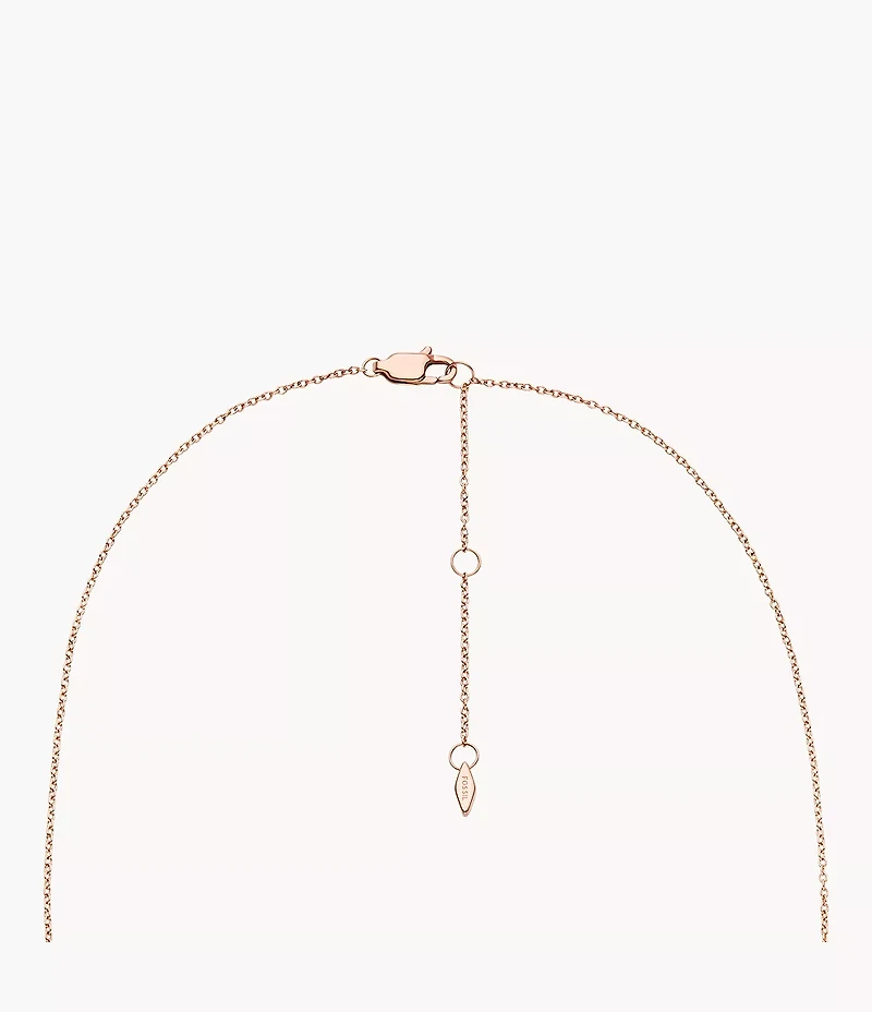 Hazel Paper Glitz Rose Gold-Tone Stainless Steel Station Necklace