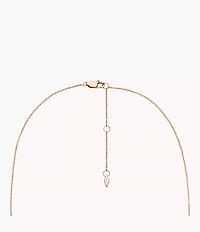 Hazel Paper Glitz Rose Gold-Tone Stainless Steel Station Necklace