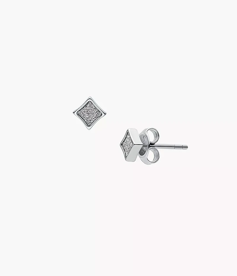 Hazel Paper Glitz Stainless Steel Stud Earrings