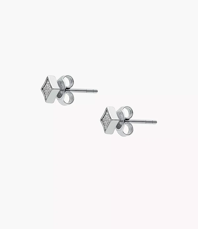 Hazel Paper Glitz Stainless Steel Stud Earrings