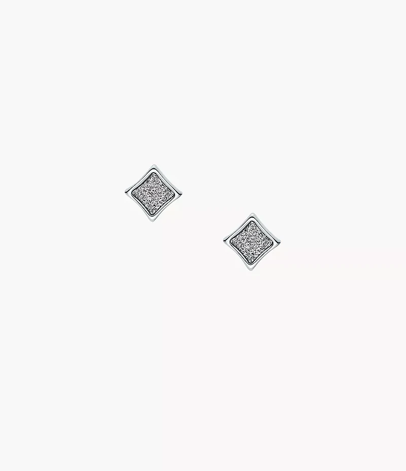 Hazel Paper Glitz Stainless Steel Stud Earrings